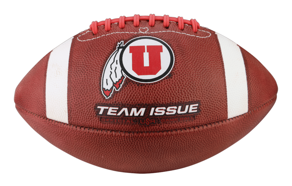 Side view of Utah Utes football