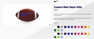 custom football orange